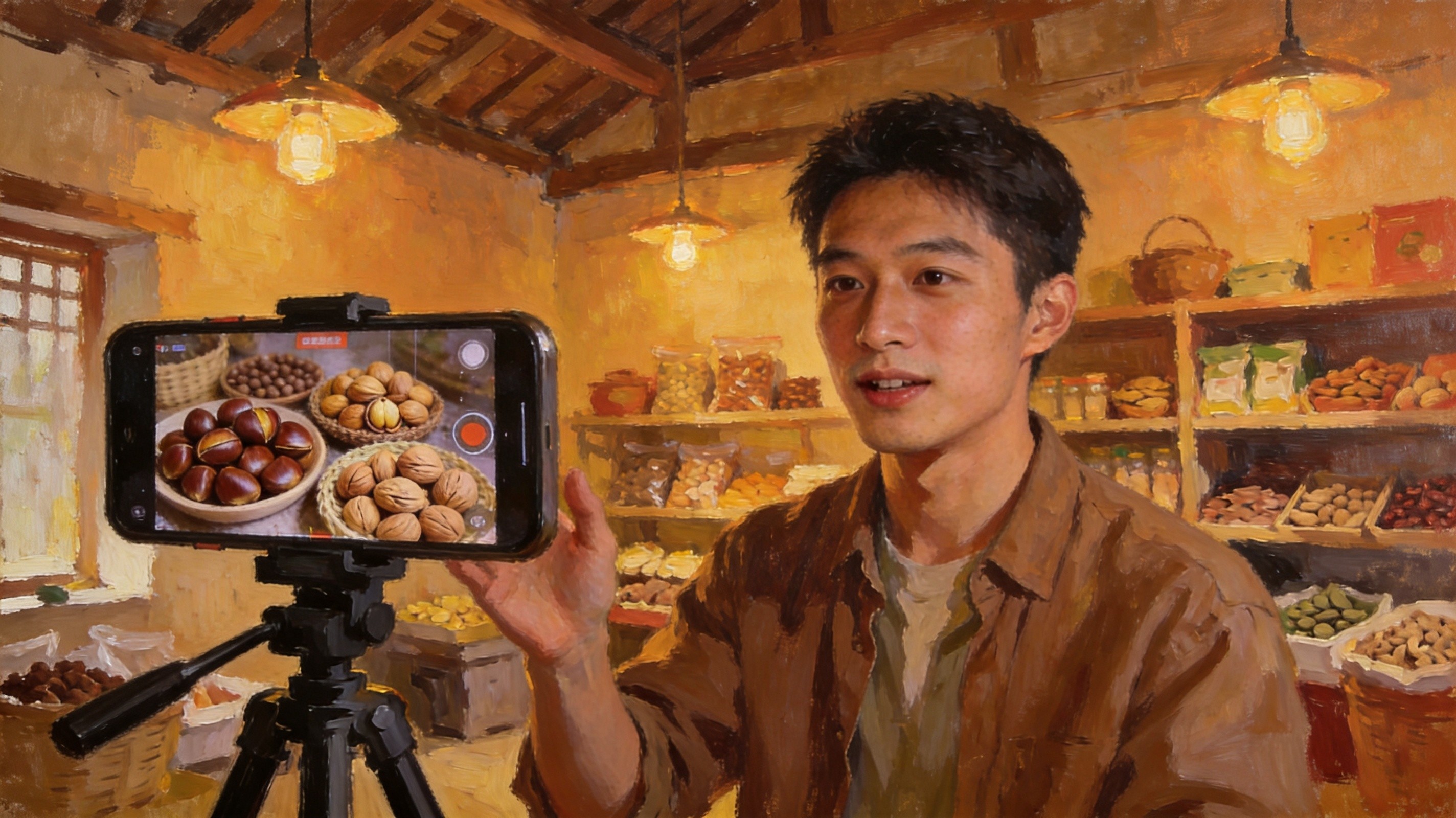 乡村电商直播山货出山
